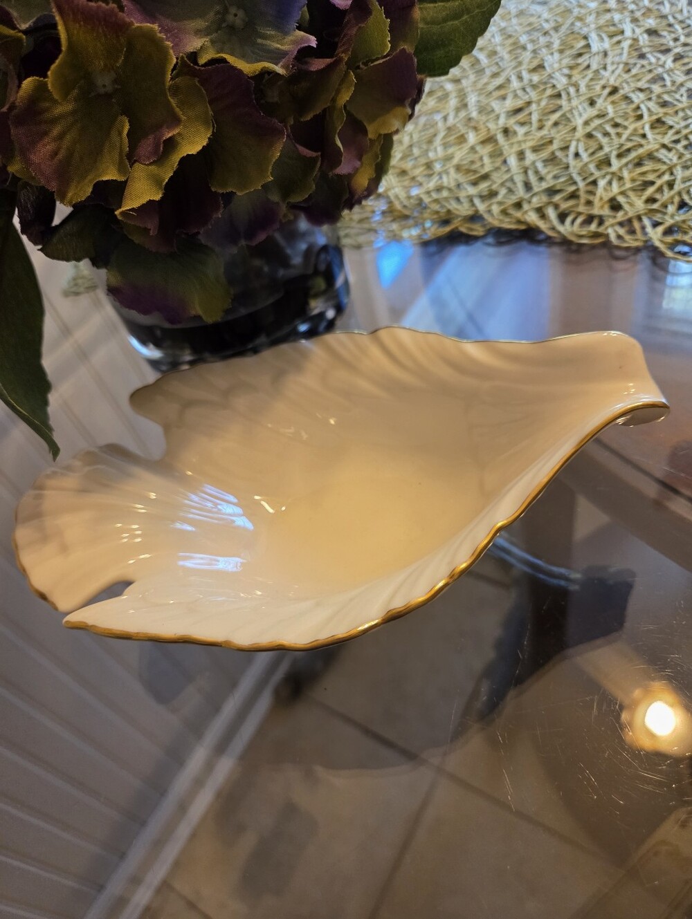 LENOX Elegant Cream Vintage China Dove Dish with 14K Gold Trim NEW